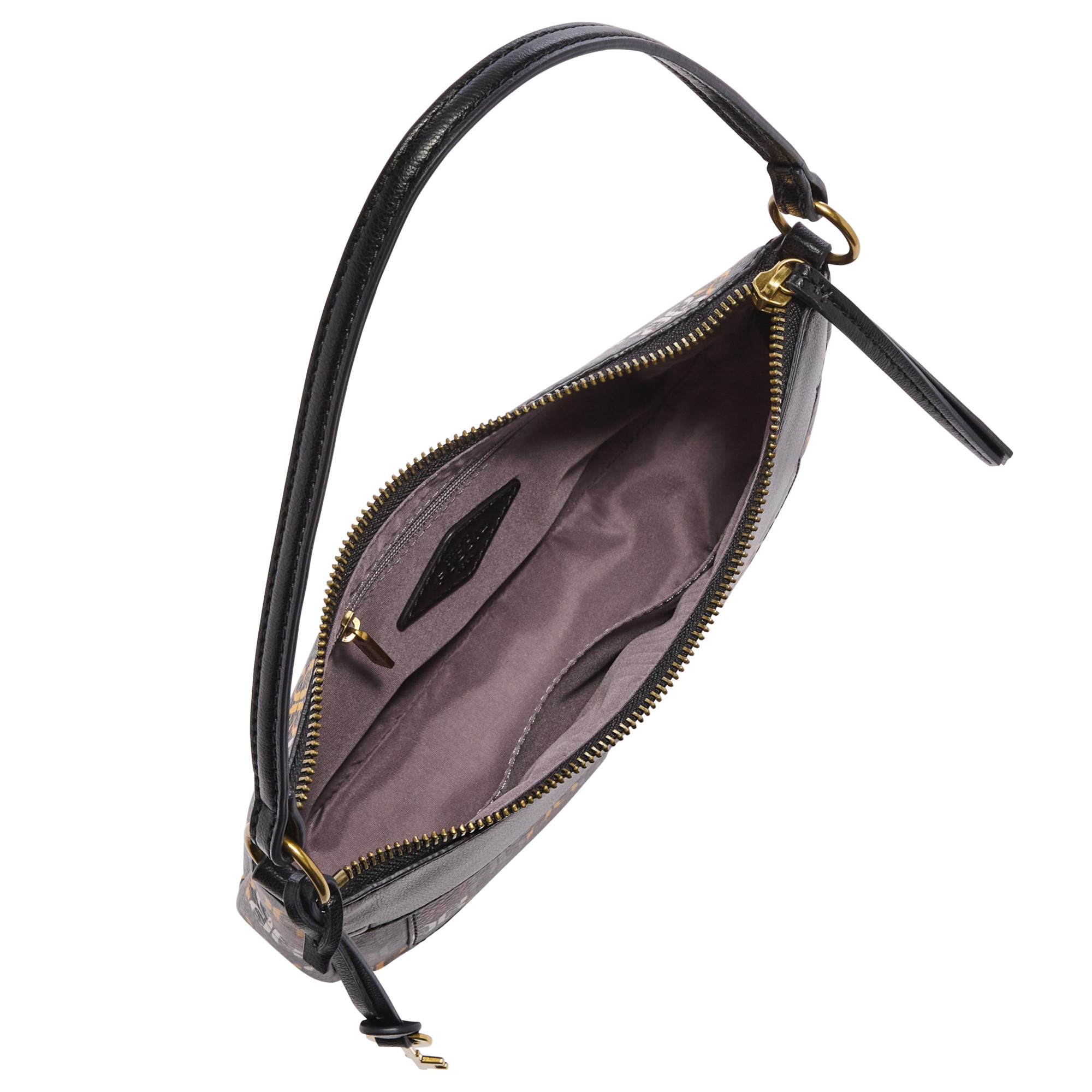 Fossil Skylar PVC Mini Baguette Multi interior - Ready Stock Malaysia