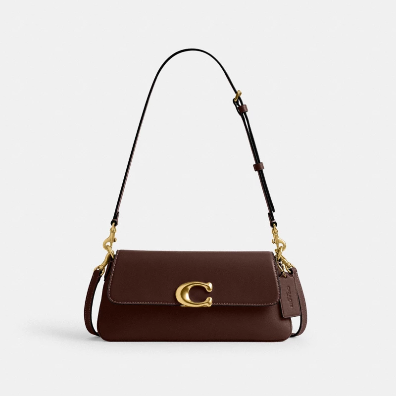 Coach Jet Shoulder Bag CDZ74 suede refined calf leather
