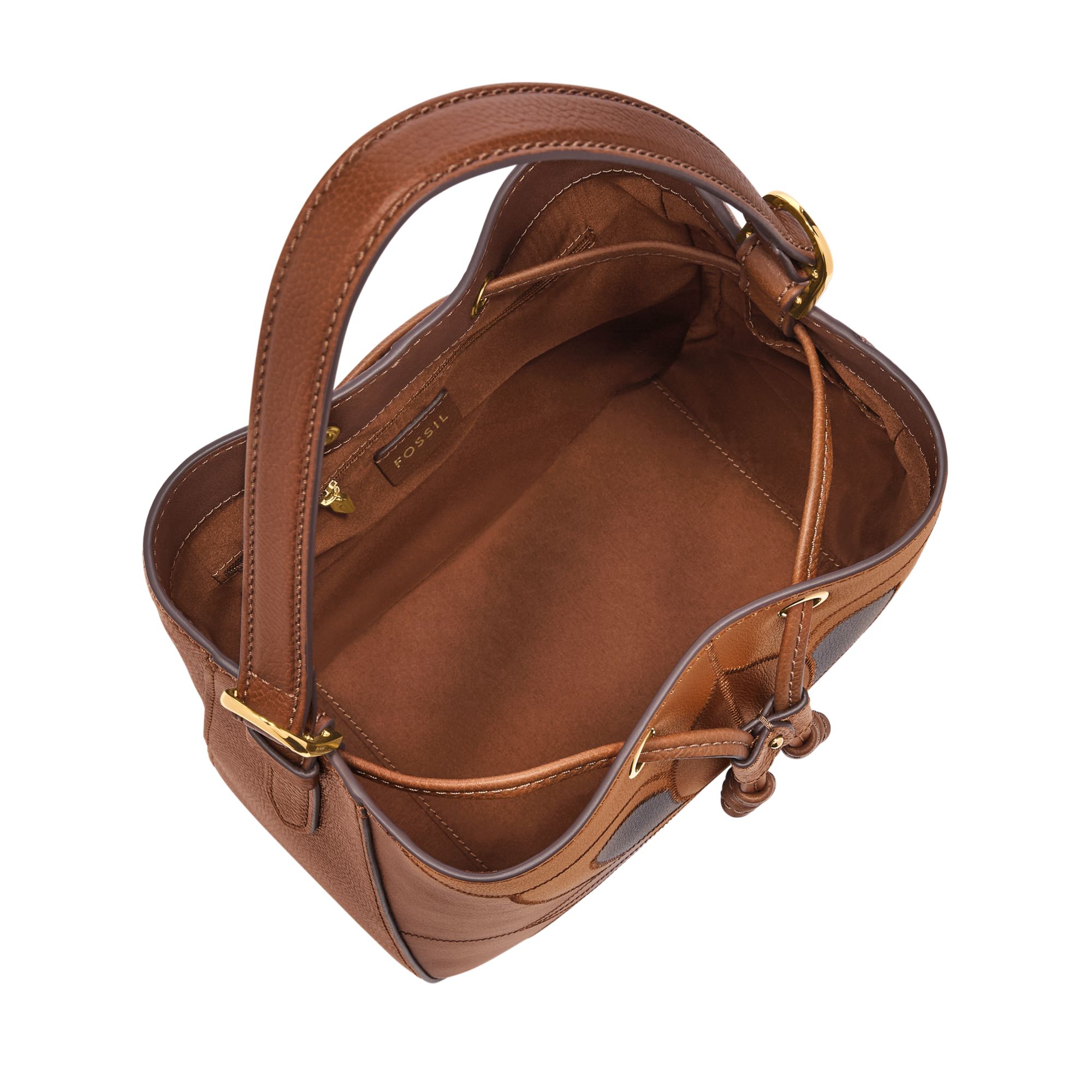 Fossil Tessa Leather Bucket Crossbody Bag - Preorder - Image 2