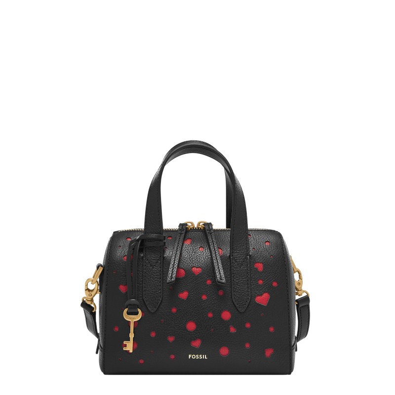 Fossil Sydney Mini Satchel Black specific leather bag 2026