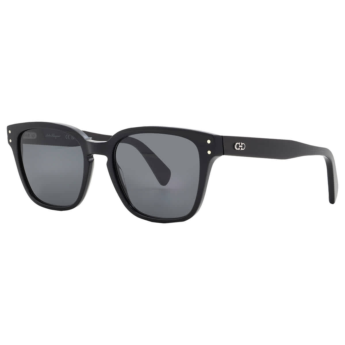 Salvatore Ferragamo Grey Square Men's Sunglasses SF1040S 001 55 - Preorder