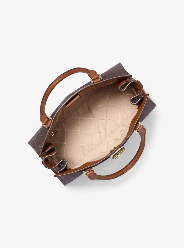 Michael Kors Landon Medium Logo Satchel - Preorder