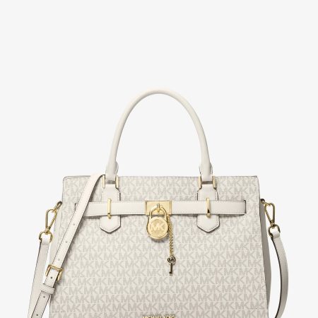 Michael Kors Landon Medium Logo Satchel - Preorder — Lt Crm Multi