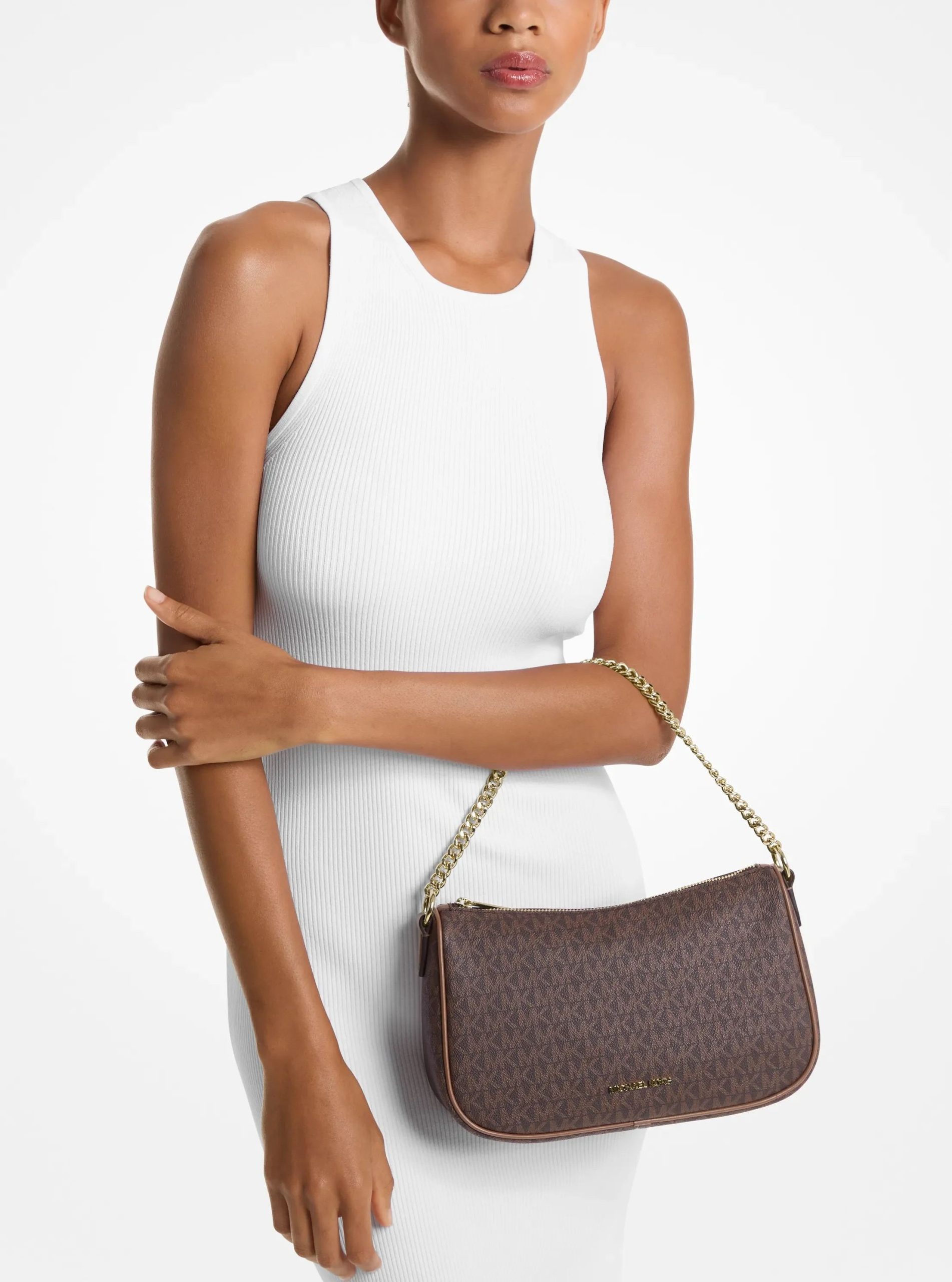 Michael Kors Carmela Medium Signature Logo Convertible Crossbody Bag - Preorder