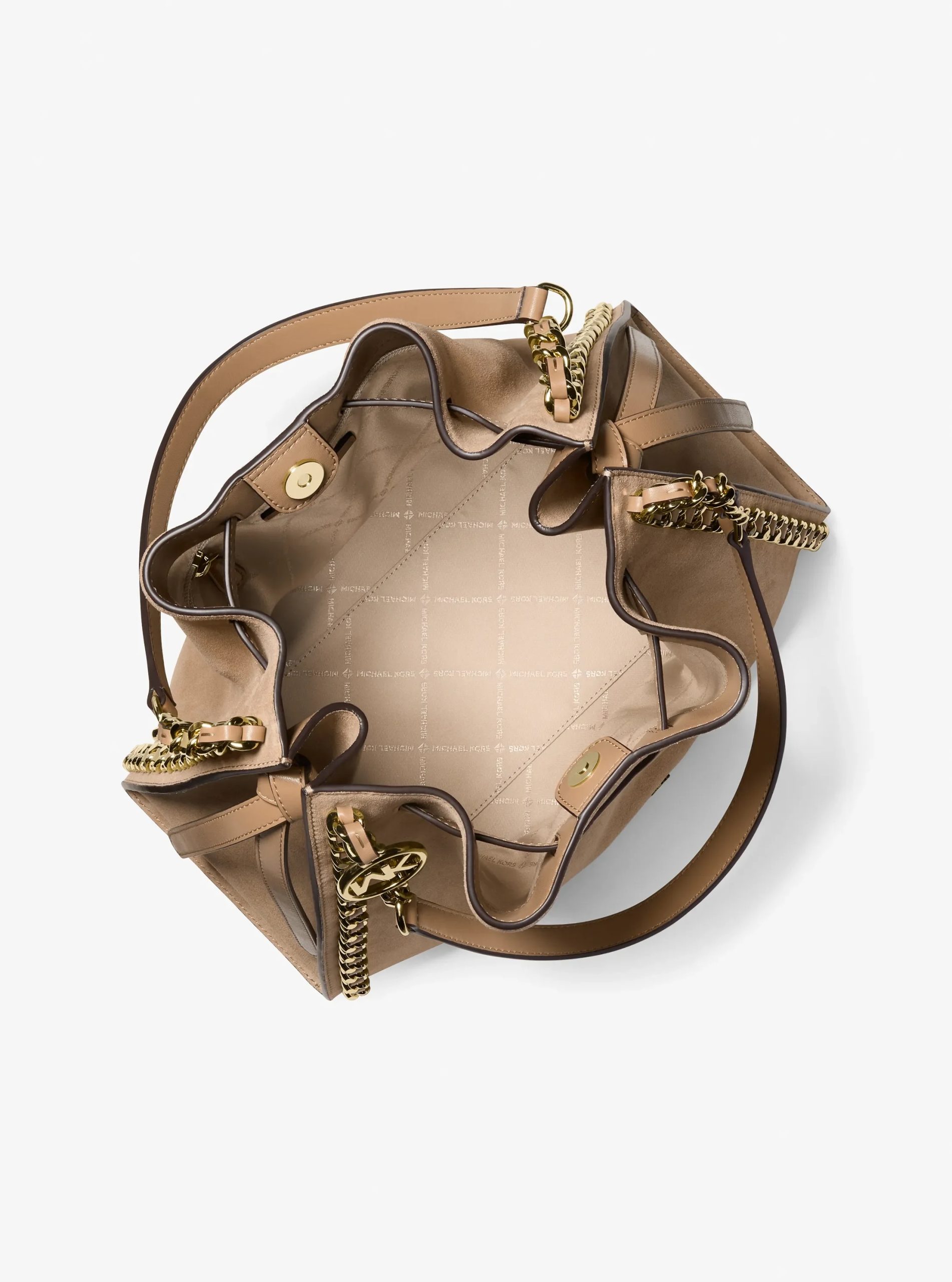 Michael Kors Mina Large Suede Chain Shoulder Bag - Preorder