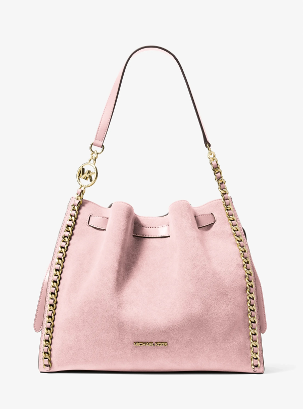 Michael Kors Mina Large Suede Chain Shoulder Bag - Preorder