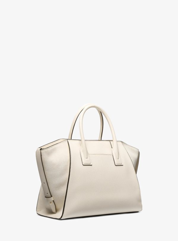 Michael Kors Avril Large Leather and Suede Satchel - Preorder