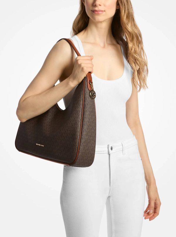 Michael Kors Nayla Medium Signature Logo Shoulder Bag - Preorder