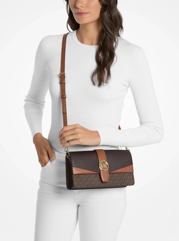 Michael Kors Greenwich Medium Signature Logo Convertible Crossbody Bag - Preorder