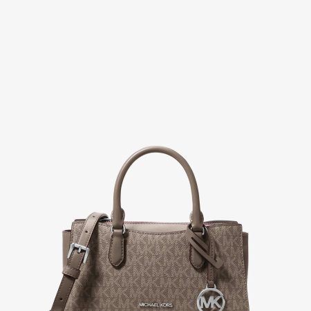 Michael Kors Arden Small Signature Logo Messenger Bag - Preorder — Mushroom