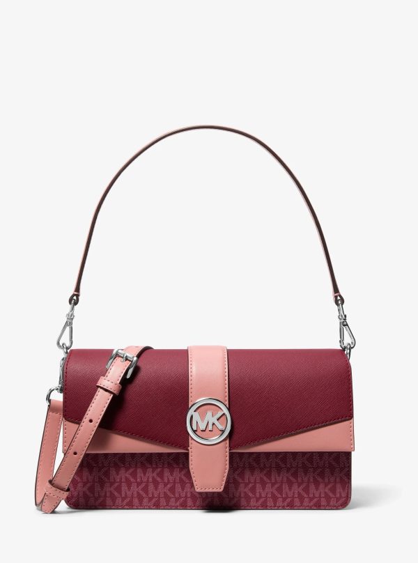 Michael Kors Greenwich Medium Signature Logo Convertible Shoulder Bag - Preorder