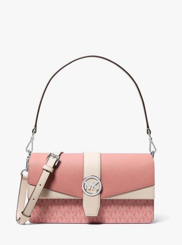 Michael Kors Greenwich Medium Signature Logo Convertible Shoulder Bag - Preorder