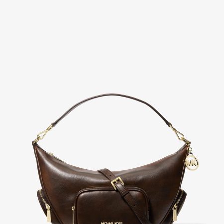Michael Kors Merritt Medium Convertible Shoulder Bag - Preorder — Chocolate