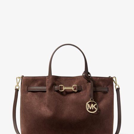 Michael Kors Carson Medium Satchel - Preorder — Nutmeg