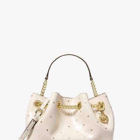 Michael Kors Mina Small Embellished Convertible Pochette - Preorder — Lt Cream