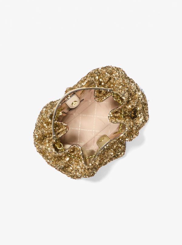 Michael Kors Mina Small Sequin Embellished Convertible Pochette - Preorder