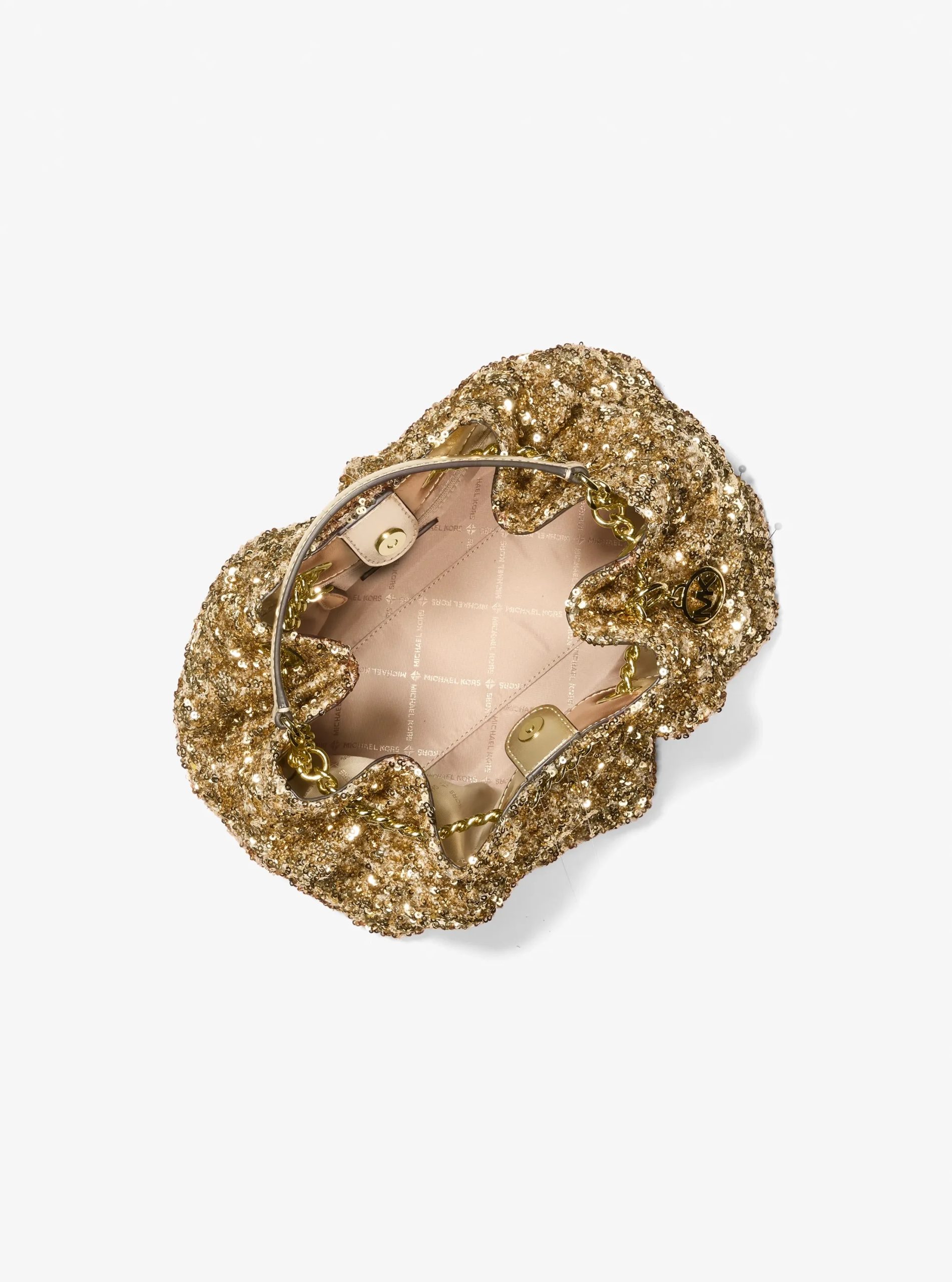 Michael Kors Mina Small Sequin Embellished Convertible Pochette - Preorder