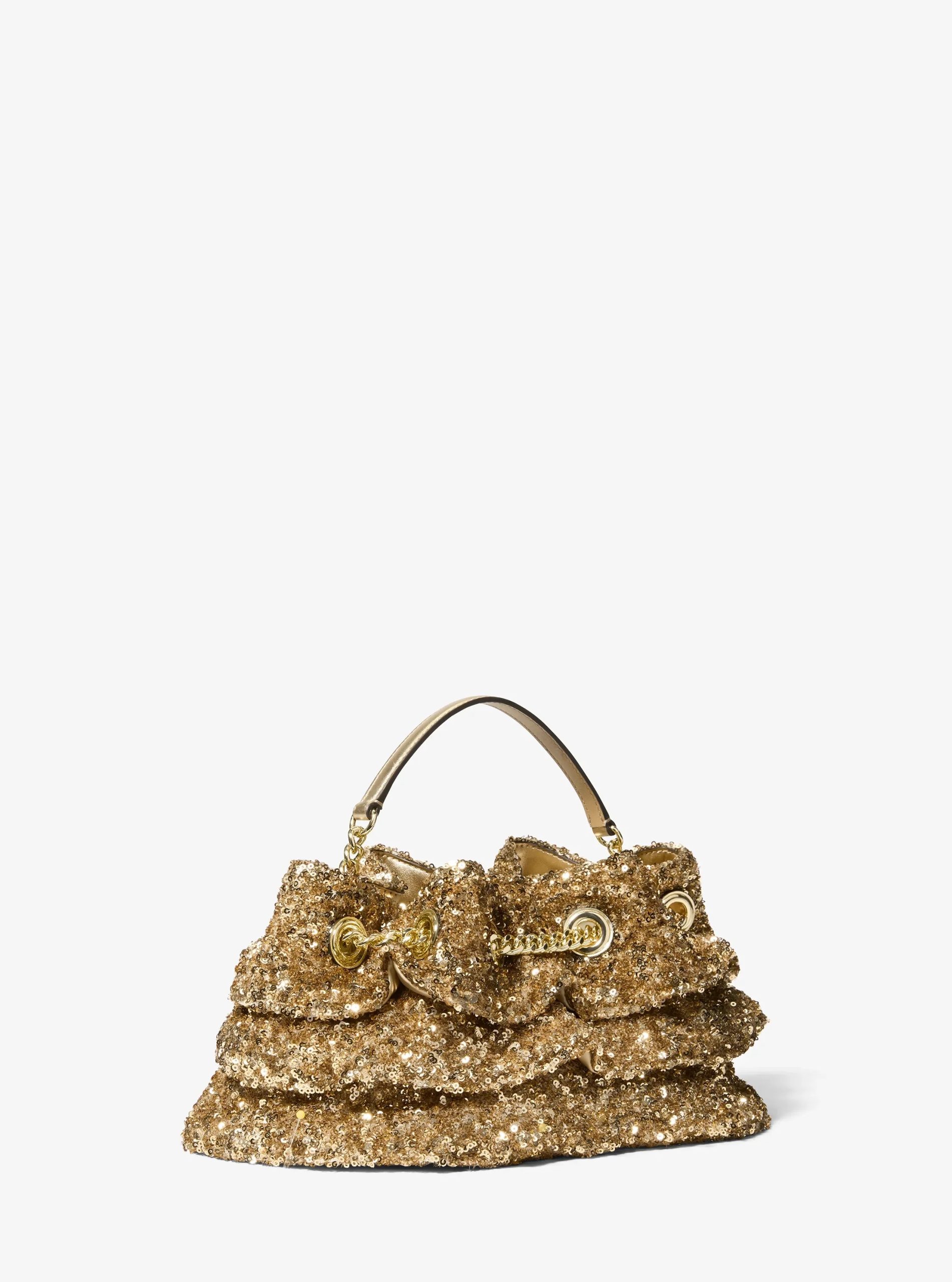 Michael Kors Mina Small Sequin Embellished Convertible Pochette - Preorder