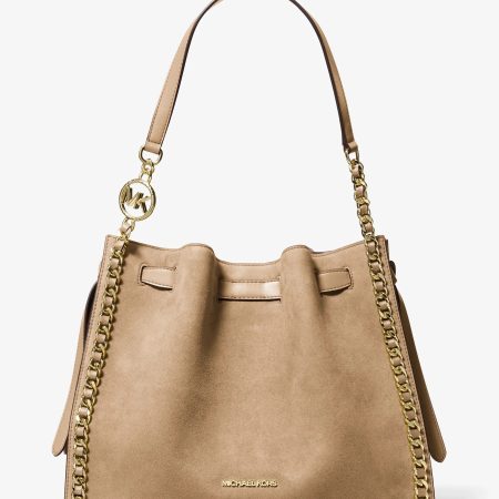 Michael Kors Mina Large Chain Shoulder Bag - Preorder — Camel