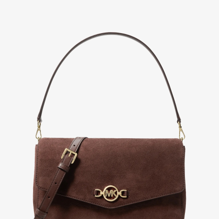 Michael Kors Kacey Large Convertible Crossbody Bag - Preorder — Nutmeg