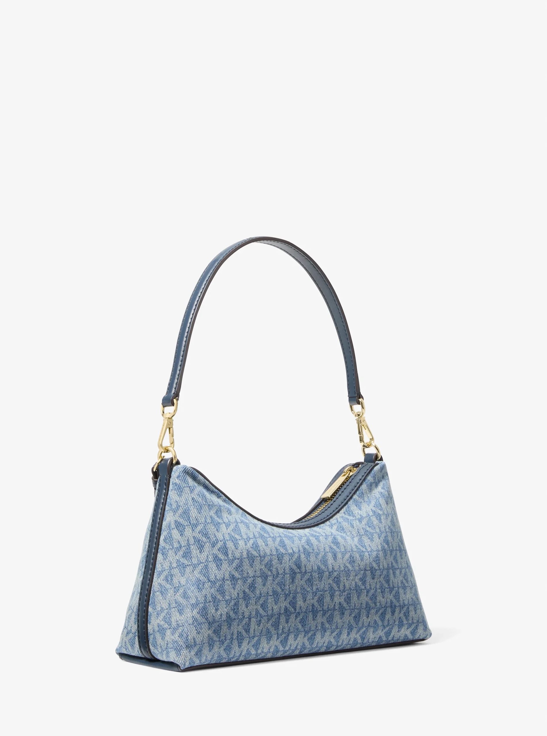 Michael Kors Sammy Small Signature Logo Print Denim Convertible Crossbody Bag - Preorder - Image 3