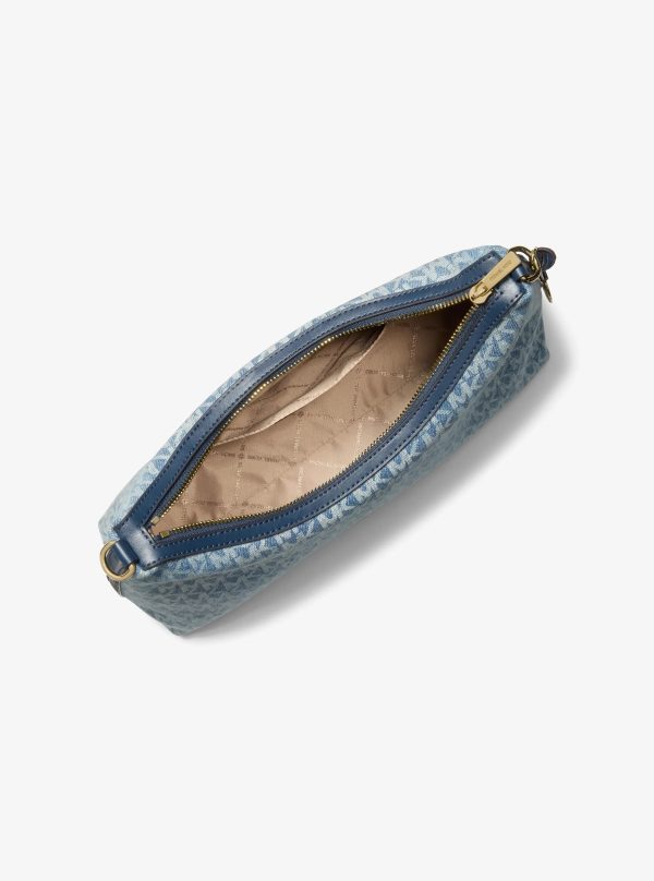 Michael Kors Sammy Medium Signature Logo Print Denim Convertible Shoulder Bag - Preorder