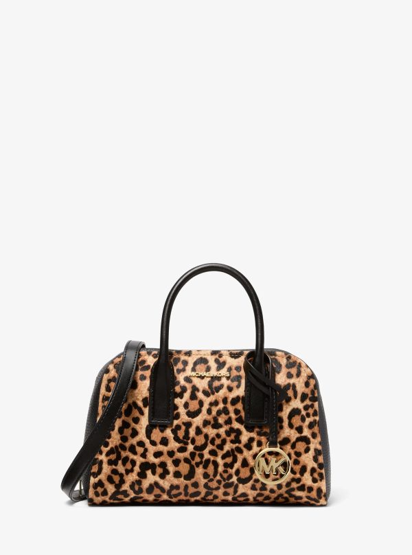 Michael Kors Ashton Small Leopard Print Calf Hair Messenger Bag - Preorder