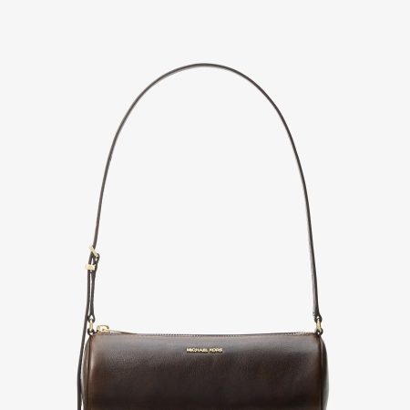Michael Kors Ashton Small Burnished Pochette - Preorder — Chocolate