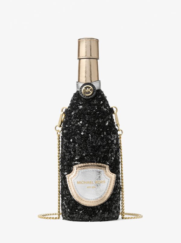Michael Kors Sequined Champagne Small Crossbody Bag - Preorder