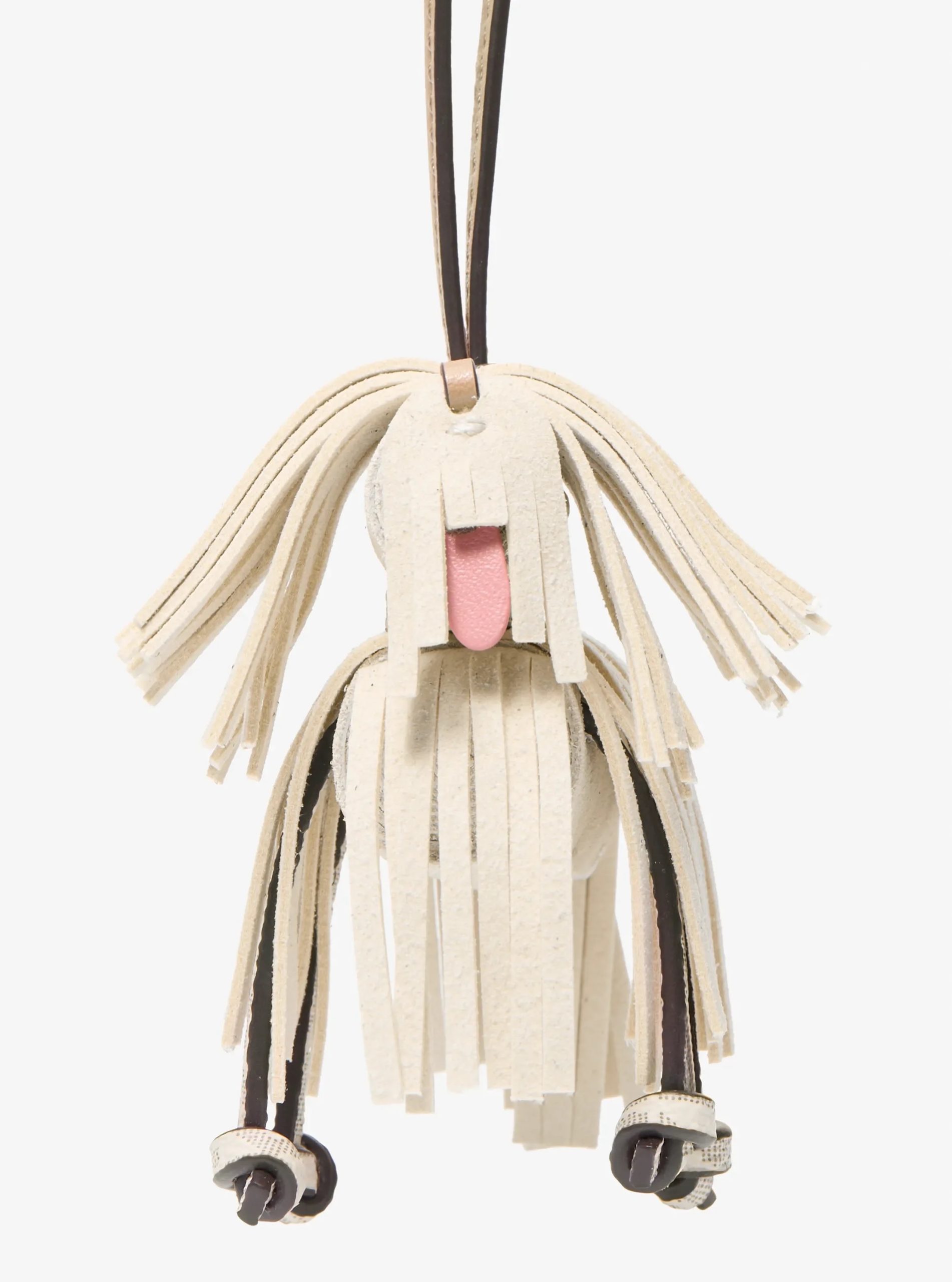 Michael Kors Leather Shaggy Dog Bag Charm - Preorder
