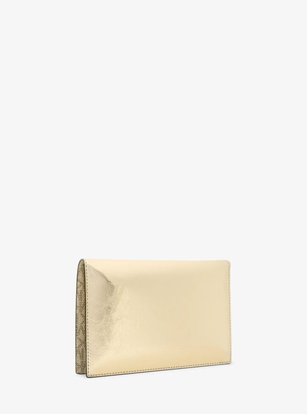 Michael Kors Jet Set Travel Small Metallic and Signature Logo 2-in-1 Clutch - Preorder