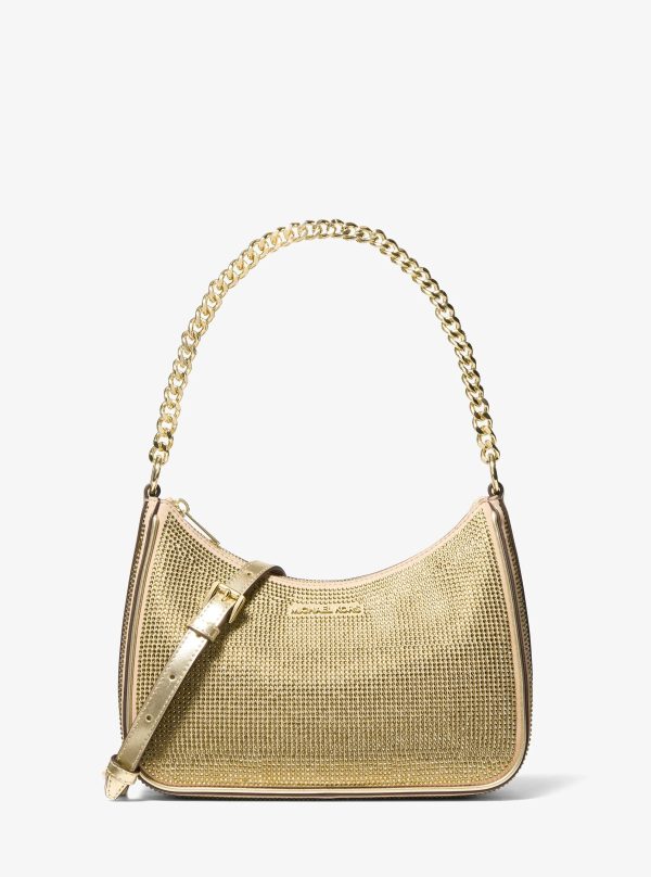Michael Kors Jet Set Travel Large Sequined Metallic Convertible Crossbody Bag - Preorder