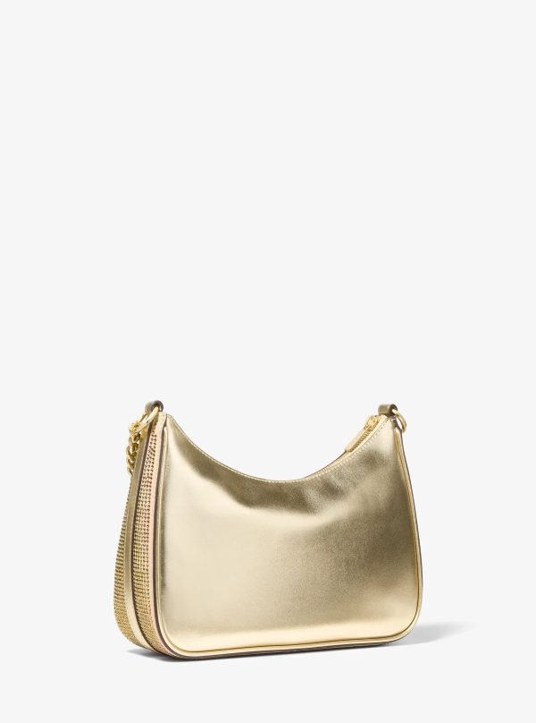 Michael Kors Jet Set Travel Large Sequined Metallic Convertible Crossbody Bag - Preorder