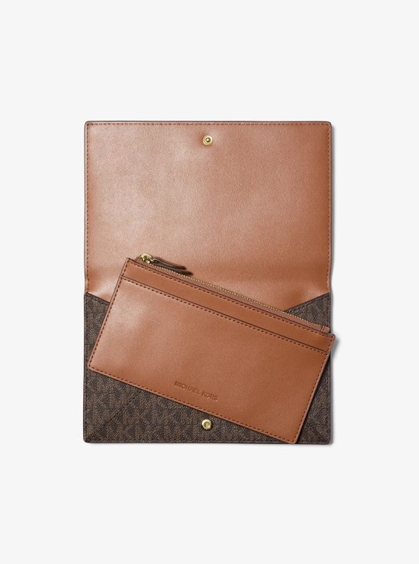 Michael Kors Jet Set Travel Signature Logo 2-in-1 Clutch - Preorder