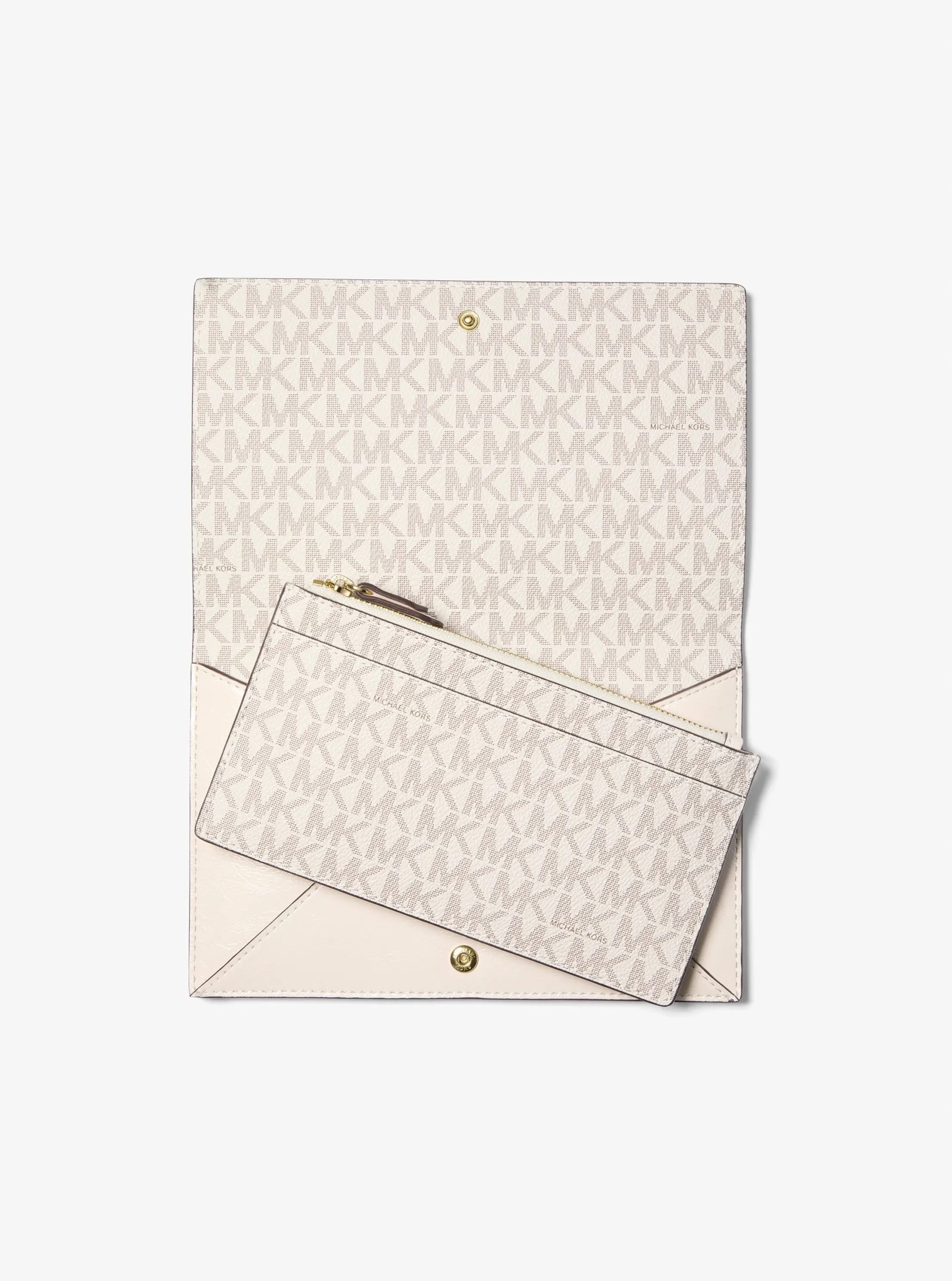 Michael Kors Jet Set Travel Small Smooth and Signature Logo 2-in-1 Clutch - Preorder