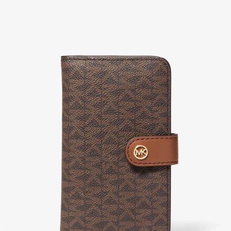 Michael Kors Jet Set Travel Medium Signature Logo Billfold Wallet - Preorder — Brown