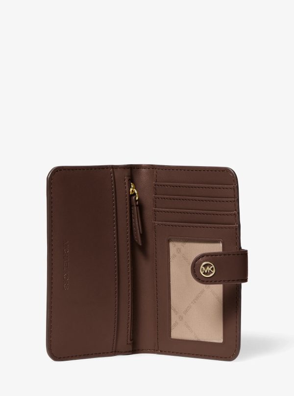 Michael Kors Jet Set Travel Medium Pebbled Leather Billfold Wallet - Preorder