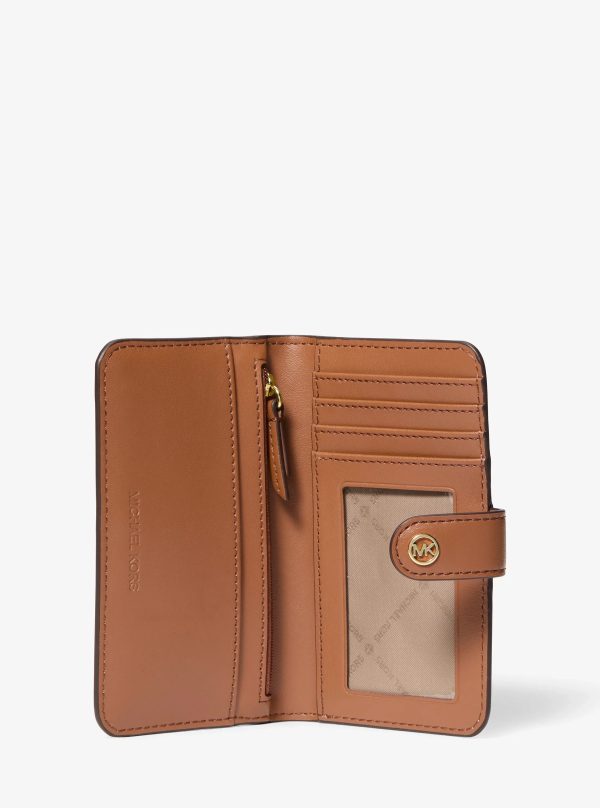 Michael Kors Jet Set Travel Medium Pebbled Leather Billfold Wallet - Preorder