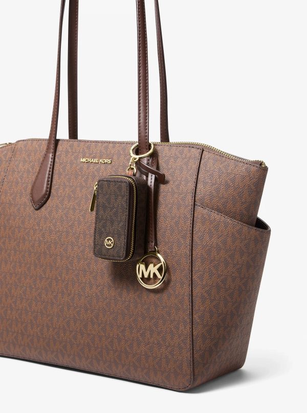 Michael Kors Jet Set Travel Signature Logo Bag Charm - Preorder