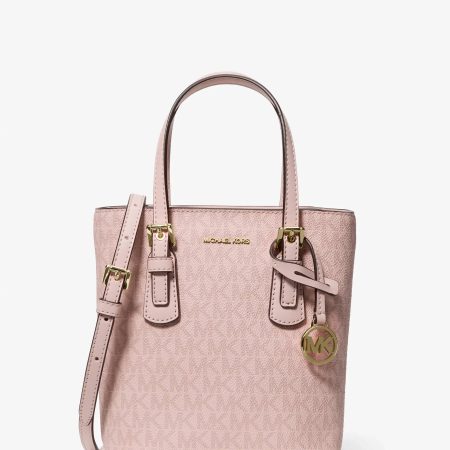 Michael Kors Voyager Extra-Small Signature Logo Convertible Crossbody Bag - Preorder — Powder Blush