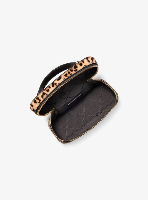 Michael Kors Vivi Small Leopard Print Calf Hair Vanity Crossbody Bag - Preorder