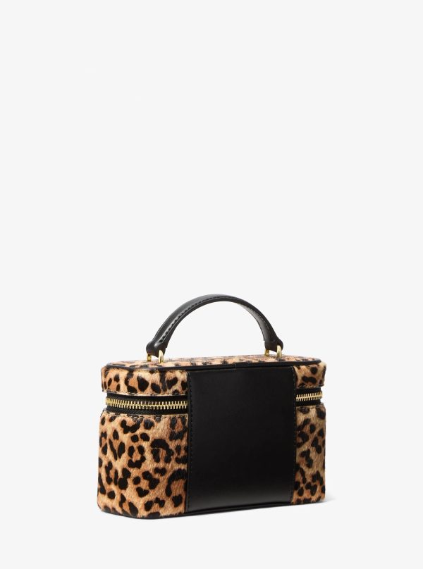 Michael Kors Vivi Small Leopard Print Calf Hair Vanity Crossbody Bag - Preorder
