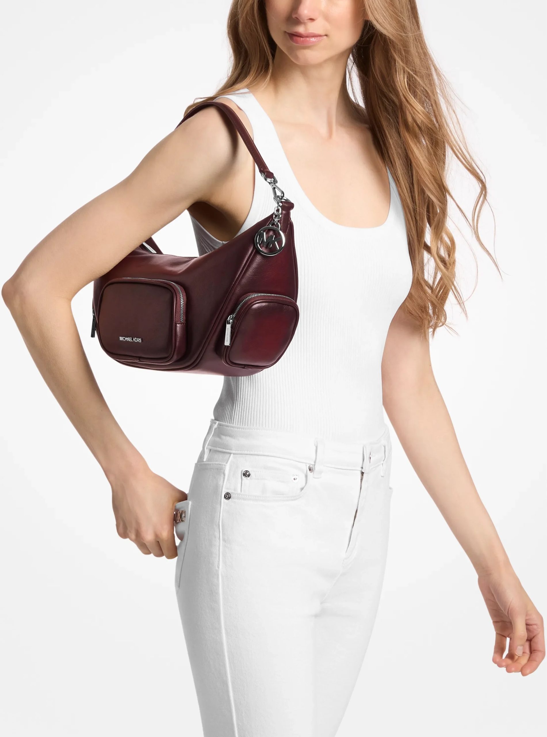Michael Kors Merritt Medium Burnished Convertible Shoulder Bag - Preorder - Image 4