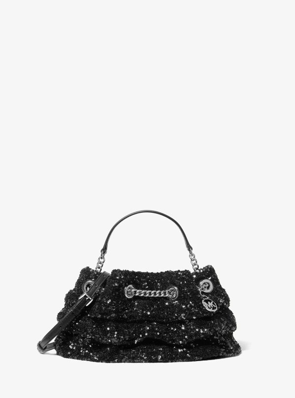 Michael Kors Mina Small Sequin Embellished Convertible Pochette - Preorder