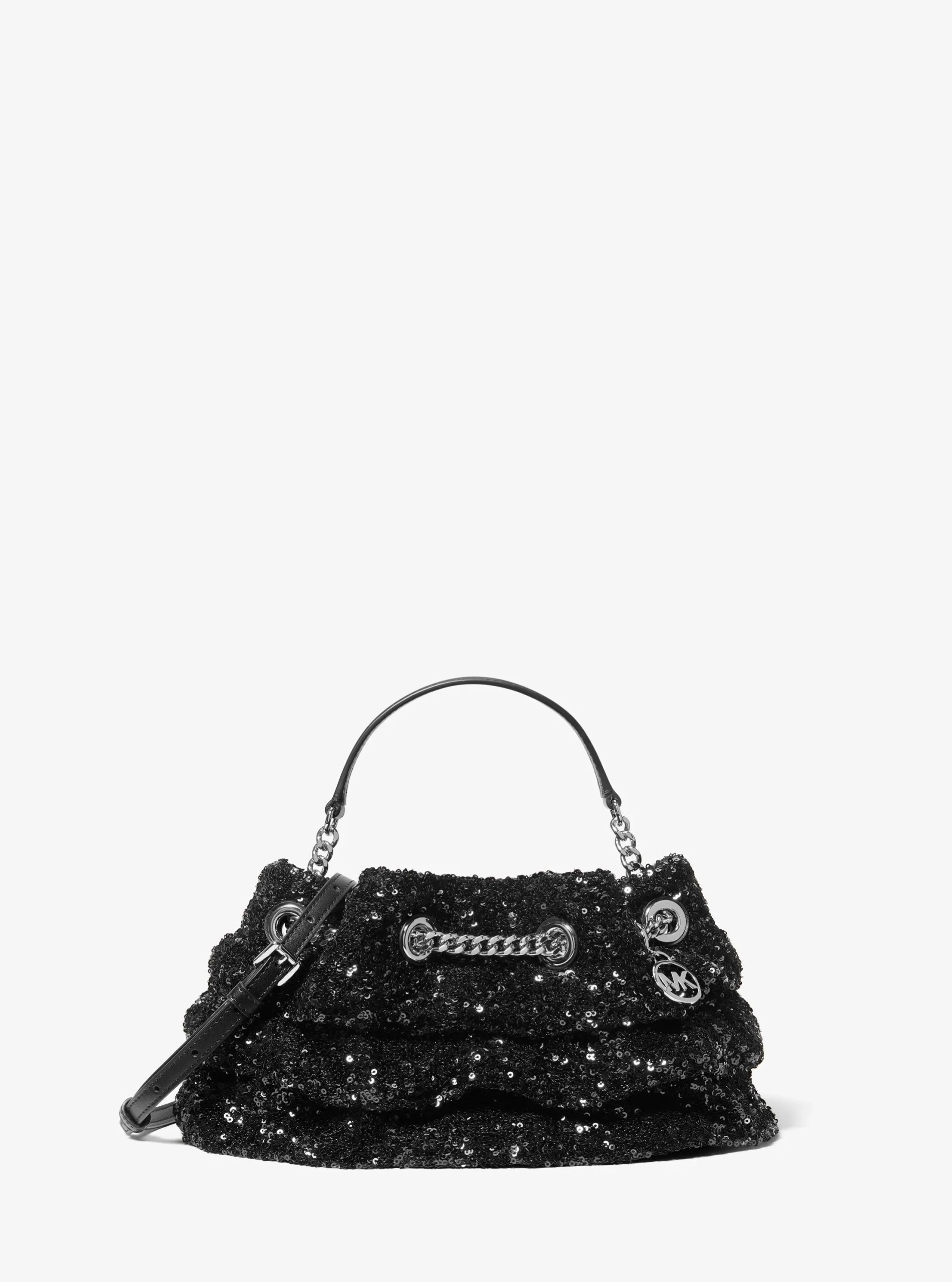 Michael Kors Mina Small Sequin Embellished Convertible Pochette - Preorder - Image 5