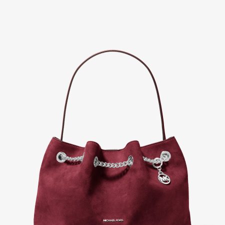Michael Kors Mina Large Shoulder Bag - Preorder — Maroon
