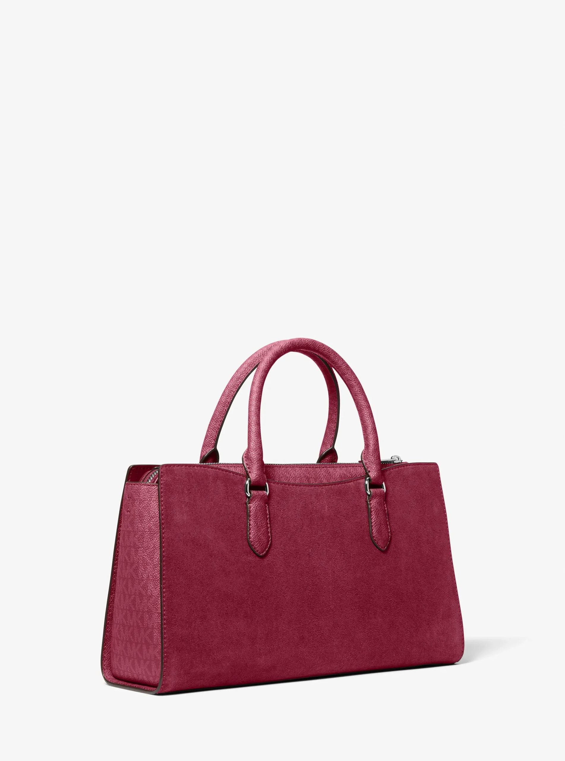 Michael Kors Arden Medium Signature Logo Top-Zip Satchel - Preorder - Image 8