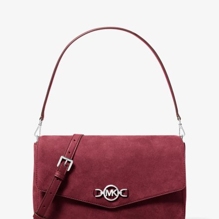 Michael Kors Kacey Large Convertible Shoulder Bag - Preorder — Maroon