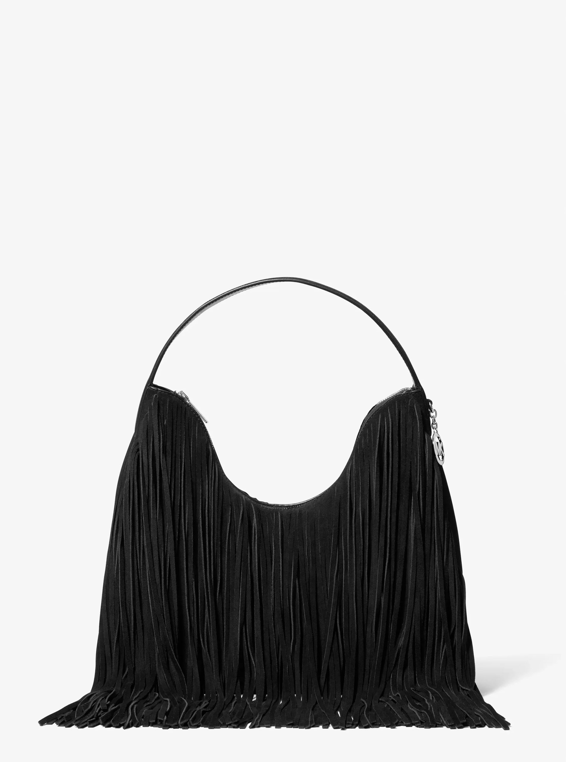 Michael Kors Nayla Medium Fringed Suede Hobo Shoulder Bag - Preorder