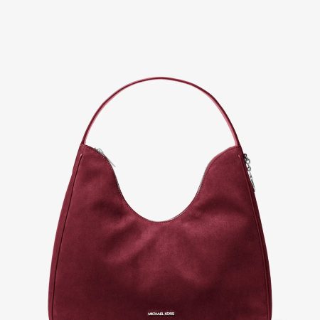 Michael Kors Nayla Medium Hobo Shoulder Bag - Preorder — Maroon